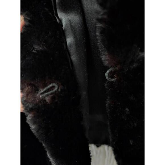 Vtg 1950s Bullock’s Los Angeles California Black Mink Fur Stole Shawl Wrap - Picture 3 of 9